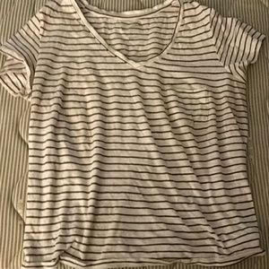 Striped cotton tee shirt